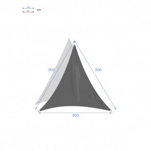HAIKUS Toldo Vela Triangular 5x5x7,1 m, Vela de Sombra Triángulo
