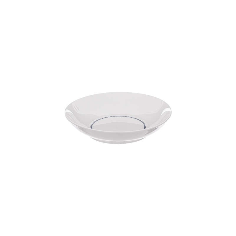 Set X 6 Platos Hondos Ceramica De 21,5 Cm Borde De Ondas Blanco Set X 6 Platos Hondos Ceramica De 21,5 Cm Borde De Ondas Blanco